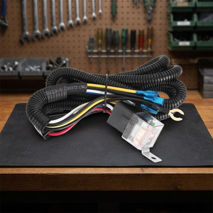 Faisceau de câblage de relais de klaxon OEM |   Kit de câblage universel pour klaxon de voiture avec relais, fusible et connecteurs robustes - Product Image 3
