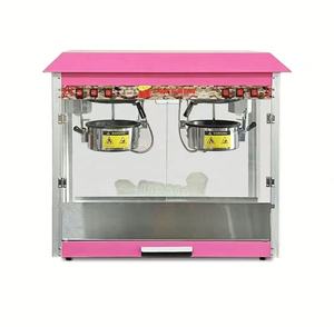 نموذج مسطح أواني اثنين التجارية الكهربائية وعاء مزدوج آلة الفشار غير لاصقة الفشار آلة كشك معدات الوجبات الخفيفة الترفيهية - Product Image 1