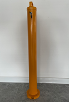 Poteau de sécurité amovible en acier, verrouillable à clé, pour la circulation et le stationnement, barrière de protection portable à fixer au sol