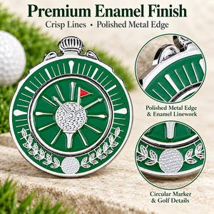 Marqueur de balle de golf magnétique double face personnalisé, forme irrégulière de 45 mm avec marqueur amovible de 25 mm pour clubs de golf - Product Image 3