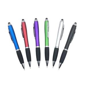 Custom Logo with Stylus Ballpoint <b>Pen</b> Plastic Promotion Ballpen with Personalized Design Paint Coating Twist <b>Pen</b> - Product Image 5