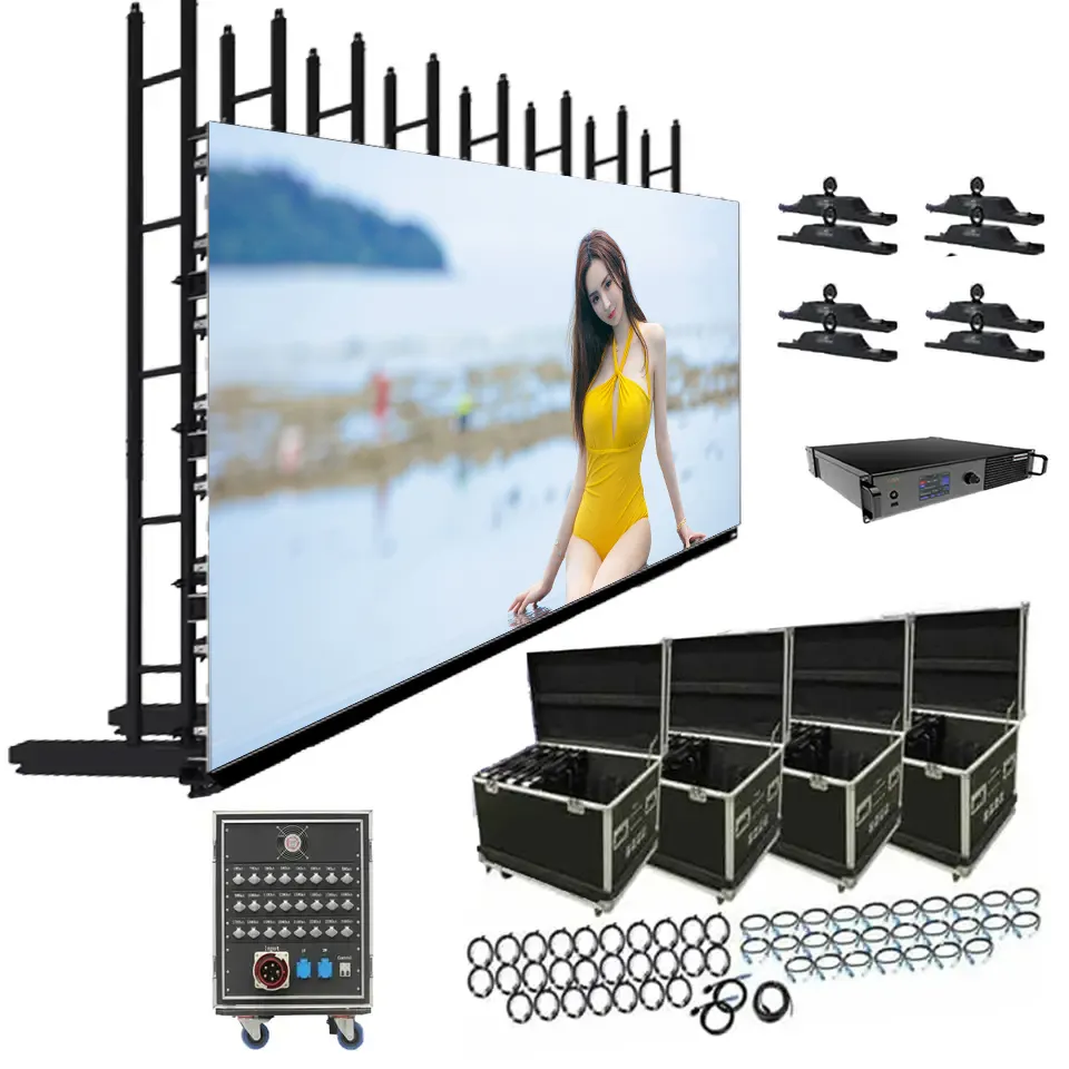 Панель Светодиодная под ключ P3.91/P4.81, модульный экран для съемки видео, стен, помещений и улицы, аренда мероприятий, сценический фон