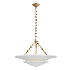 Lustre en plâtre nordique design, îlot de cuisine, salon, haute qualité, 2 couches, luminaire suspendu en plâtre - Product Image 1