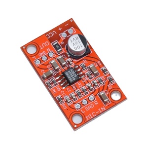 New DC 3.8V-15V AD828 Stereo Dynamic Microphone Preamplifier Board <b>MIC</b> Preamp Module Amplifier Board 3.8V-15V AD828 - Product Image 4