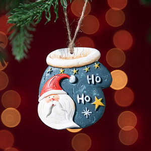 Adorno Navideño <span class=keywords><strong>de</strong></span> Resina Pintada <span class=keywords><strong>de</strong></span> <span class=keywords><strong>Santa</strong></span> <span class=keywords><strong>Claus</strong></span>, Estilo Vintage, Decoración <span class=keywords><strong>de</strong></span> Cerámica para Árbol <span class=keywords><strong>de</strong></span> Navidad - Product Image 5