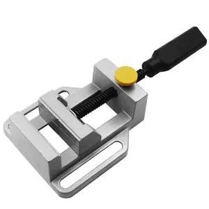Mini vise paralelo-mandíbula plana, viseira de mesa pode usar broca de distribuição suporte para cnc roteador máquina de esculpir artesanato diy