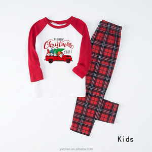 Pijama de natal para famílias, pijamas combinando para família, vermelho gride, família 2022 - Product Image 6