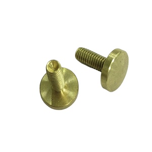 M2 M2.5 M3 M4 M5 M6 M8 #6-32 #8-32 1/4-20 Fabricante <span class=keywords><strong>Cabeza</strong></span> de cúpula personalizada <span class=keywords><strong>Tornillo</strong></span> de latón macizo Muebles <span class=keywords><strong>Tornillo</strong></span> de máquina de rosca completa - Product Image 1