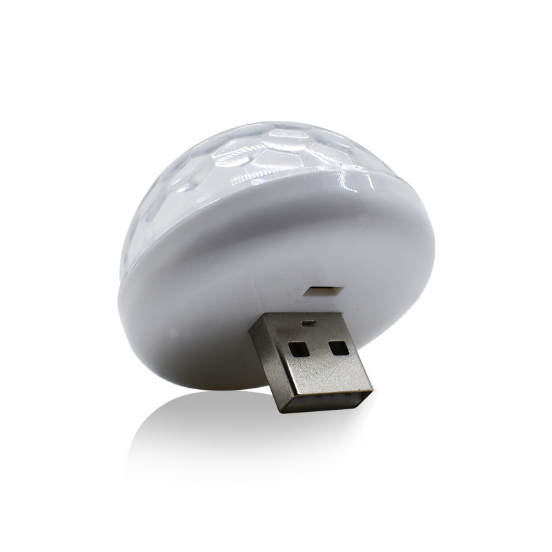 USB Mini Dj Lamp Sound Activated Disco Light Led Small Magic Ball for Led Stage Light Party