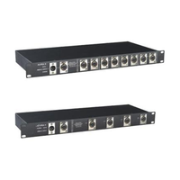 Répartiteur DMX 8 voies avec amplificateur de signal pour éclairage de scène, DJ, fêtes et événements