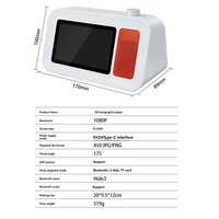 Lecteur holographique 3D BLE 5.2 HIFI haut-parleur dynamique flottant paroles 3D dynamique imagerie stéréo lecteur publicitaire 3D