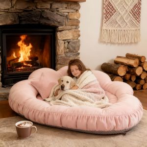 Orthopädisches Hundebett für große Hunde mit weichem Polyester-Memory-Schaum und modernem, wasserdichtem, waschbarem Bezug - Product Image 2