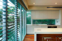 Volet Pare-Soleil Économique en Aluminium et Verre, Nouveau Design, Réglable, Étanche, Personnalisé en Usine pour Projets
