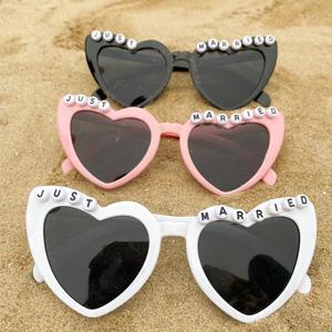 Gafas de Sol para Despedida de Soltera, Personalizadas para la Futura <span class=keywords><strong>Novia</strong></span>, Gafas de Fiesta Nupcial en Forma de Corazón, Decoraciones Nupciales, Regalos de Boda - Product Image 2