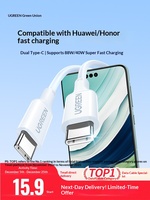 UGREEN Kabel Pengisian Daya & Data Super Cepat 100W Tipe-C ke Tipe-C untuk Jaket Rajut