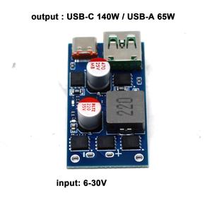 Module de charge rapide PD3.0 140W pour bureau et voiture, convertisseur DC Buck multi-protocoles 12V 24V vers 5V 9V 12V 15V 20V TYPE-C USB - Product Image 3