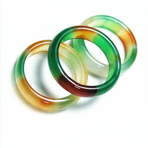Bague en Jade 6mm, Anneaux en Cornaline, Bijoux pour Femmes, Anneaux en Cristal de Cornaline Lisse, Délicat, Coloré et Lumineux, Anneaux en Jade <span class=keywords><strong>Buma</strong></span> pour Femmes - Product Image 2
