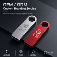 Clé USB 2.0 Métallique Ultra-Compacte Personnalisable avec Logo – Nouveau Cadeau Promotionnel d'Entreprise 8 Go/16 Go/32 Go/64 Go/128 Go – Garantie 3 Ans