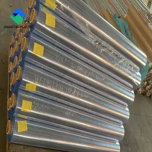 Популярная пластиковая ПВХ-пленка Jiangtai, заводская цена, не липкая прозрачная виниловая ПВХ пластиковая пленка, супер прозрачная ПВХ-пленка