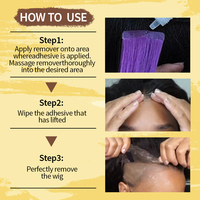 Dissolvant de colle pour extensions de cheveux, logo personnalisé, OEM vente en gros, outils, soin organique, imperméable, perruque
