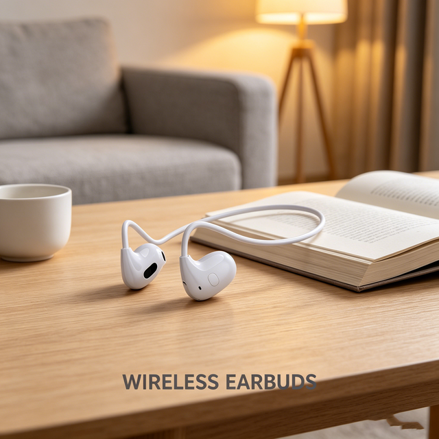 OWS PRO Open-Ear Wireless Earbuds 5.3 for Sports Headphones with IPX5 Waterproof up to 10 Hours Playtime for IOS & Android