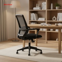 Chaise de bureau de qualité, ergonomique, pour ordinateur, chaise de direction moyenne, pivotante, chaise de jeu, chaise de bureau