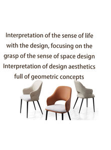 Sedia da Pranzo Moderna di Lusso per Esterni, Arredamento per Sala da Pranzo e Ristorante, Mobili per la Casa di Alta Qualità in Stile Scandinavo - Product Image 5