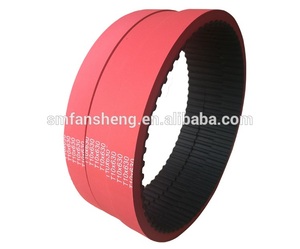 630T10 <span class=keywords><strong>directa</strong></span> de <span class=keywords><strong>la</strong></span> fábrica de correa dentada de goma con rojo recubierto de goma - Product Image 3