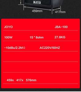JOYO <span class=keywords><strong>JBA</strong></span> -100 Haut-parleur de basse électrique Bass Special Practice Bass Multi functional Audio Portable - Product Image 3