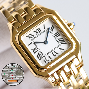 Montre mécanique automatique élégante et raffinée avec une couronne incrustée de spinelle synthétique circulaire convexe assurant une précision de l'heure. - Product Image 2