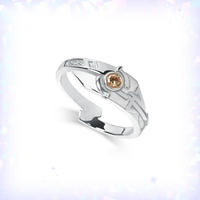 Bague tendance Ultraman Kamen Rider Anime - Laiton plaqué argent/or pour fiançailles, anniversaire, cadeaux de fête