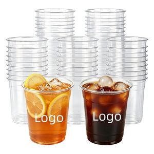 Vente en gros usine – Gobelet jetable en PET de qualité alimentaire, simple paroi, 700 ml (24 oz), pour thé au lait Boba, café glacé, avec logo personnalisé OEM - Product Image 1