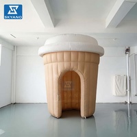 Tente gonflable en forme de gobelet pour stands alimentaires extérieurs, expositions, modèles publicitaires, personnalisable