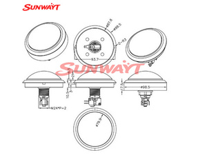 Bouton poussoir d'arcade transparent rond de 100 mm avec LED et micro-interrupteur 12V, interrupteurs momentanés lumineux - Product Image 6