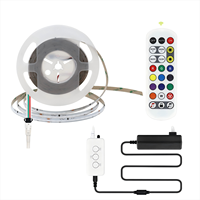 Tira de luz LED SPI COB Tuya Wifi Kit RGB direccionable Arco Iris Color RGBIC cinta LED para decoración del hogar App Alexa Google Voice Control