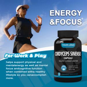 Ausreson <span class=keywords><strong>Cordyceps</strong></span> <span class=keywords><strong>Sinensis</strong></span> Suplemento De Extrato De Cogumelo <span class=keywords><strong>Cordyceps</strong></span> <span class=keywords><strong>Sinensis</strong></span> Herbal Cápsulas De Cogumelo - Product Image 4