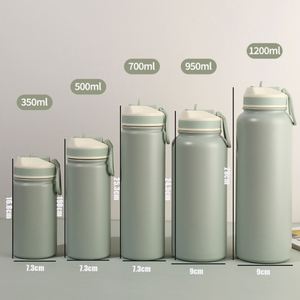 Custom logo 12oz 17oz 22oz 32oz 40oz Stainless Steel Vacuum Insulated Thermos <b>Flask</b> Powder Coated Thermal Sports Water Bottle - Product Image 3