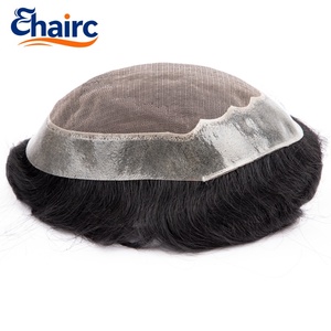 Protesi Capillare Ipoallergenica per Uomo 100% Capelli Umani Delicata sulla Pelle Traspirante per Cuoio Capelluto Sensibile - Product Image 3