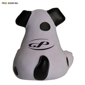 ของเล่นบีบมือ พิมพ์โลโก้ได้ ลูกบอลบีบ PU รูปสุนัขอ้วน บอลบีบคลายเครียด - Product Image 2