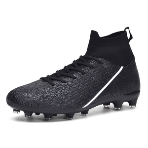 Venta al por mayor sin <span class=keywords><strong>nombre</strong></span> marca personalizada estilo <span class=keywords><strong>de</strong></span> moda <span class=keywords><strong>de</strong></span> tobillo alto los hombres fútbol tacos zapatos <span class=keywords><strong>de</strong></span> fútbol - Product Image 3