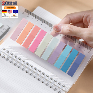 OEM Morandi Sticky Notes 10 Colors Rectangular Memo Pads Assorted Pastel Tones Office Supplies Index Stickers - Product Image 1