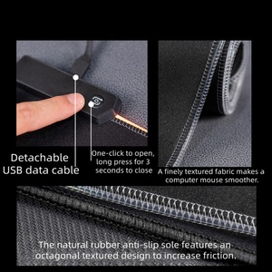 CZFIT fabrique de nouveaux tapis de souris lumineux dégradés haut de gamme, tapis d'ordinateur de bureau épais et légers de luxe - Product Image 5