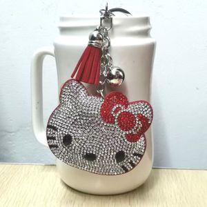 New Creative Gift <strong>Crystal</strong> Rhinestone Bow <strong>Key</strong> Chains Bow Tassel <strong>Keyring</strong> Bag Accessories Car Pendant Cheer Bow <strong>Keychain</strong> - Product Image 6