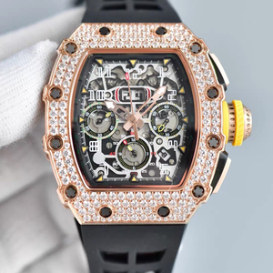 Reloj mecánico impermeable para hombre con esfera de cristal de zafiro, correa de caucho de fibra de carbono, reloj de moda de primera calidad de Grado 20A - Product Image 6