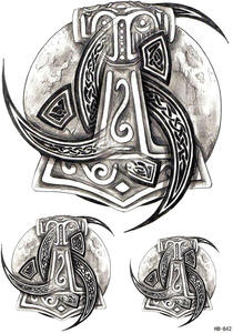 Tatuajes Temporales <span class=keywords><strong>de</strong></span> <span class=keywords><strong>Brazo</strong></span> al por Mayor, Arte Floral <span class=keywords><strong>Tribal</strong></span>, Tatuaje <span class=keywords><strong>de</strong></span> Mano Impermeable, <span class=keywords><strong>Tribal</strong></span> - Product Image 6