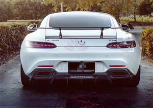 Kit de carrosserie en Fiber de carbone de Style R pour Benz AMG GTS, lèvre avant, jupes latérales de diffuseur arrière - Product Image 6