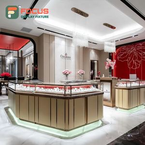 Mostrador de Exhibición de Joyería Moderno con Panel de Vidrio Templado, Vitrina de Vidrio para Tienda Comercial - Product Image 4