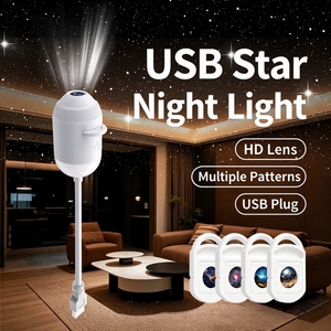 Proiettore di Stelle USB Portatile Moderno per Casa, Luce Notturna con Pellicola Sostituibile, Cielo Stellato Galassia Saturno per Feste di Natale - Product Image 3