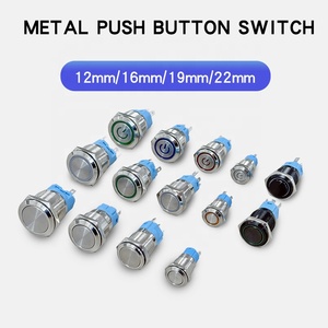 สวิตช์กดแบบมีไฟแสดงสถานะ ขนาด 19 มม. แบบมีไฟ LED กันน้ำ ทำจากอะลูมิเนียม สำหรับสตาร์ท/หยุด รถยนต์ เรือ  สั่งซื้อจำนวนมาก - Product Image 2