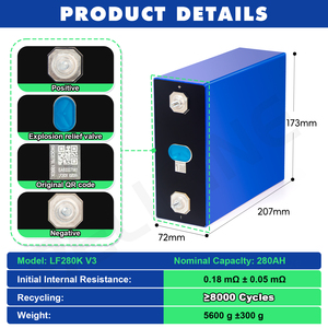 Batería de Litio en Oferta, 3.2v 280ah, Celdas de Grado A con 6000 Ciclos - Product Image 2